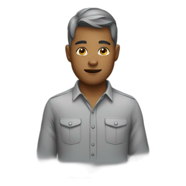 grey gat wearing shirt  sticker