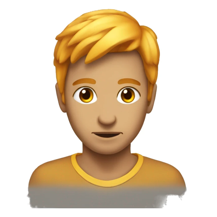 cabeza de un ave fénix humanizado sorprendido sticker