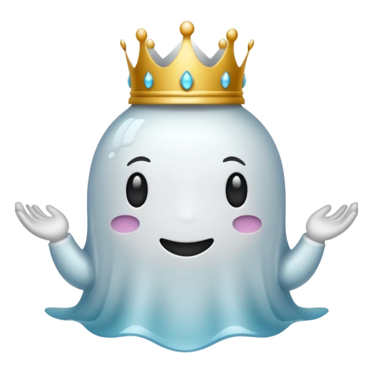 Fantasmas con una corona sticker