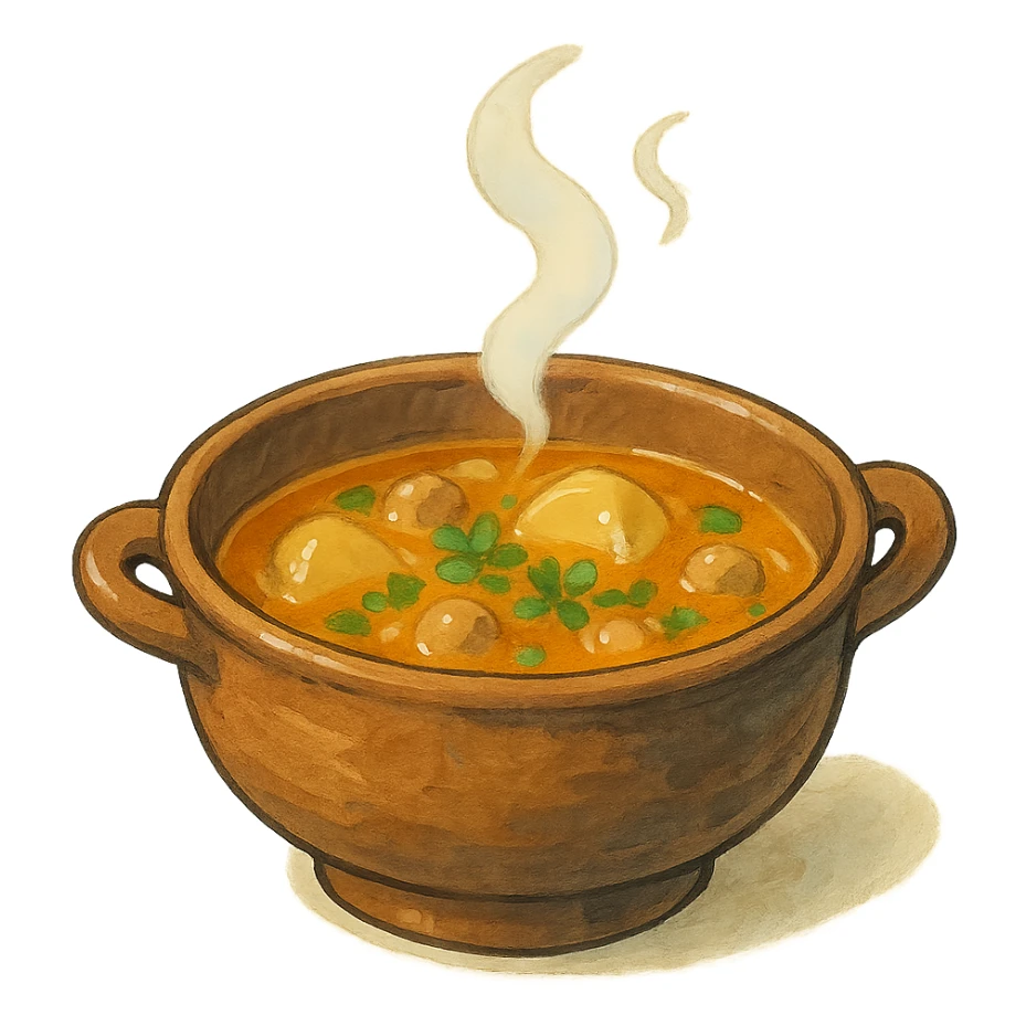 mini soup bowl sticker
