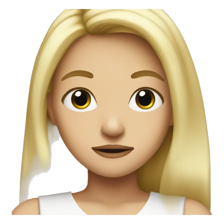 Blonde girl who is mean sticker