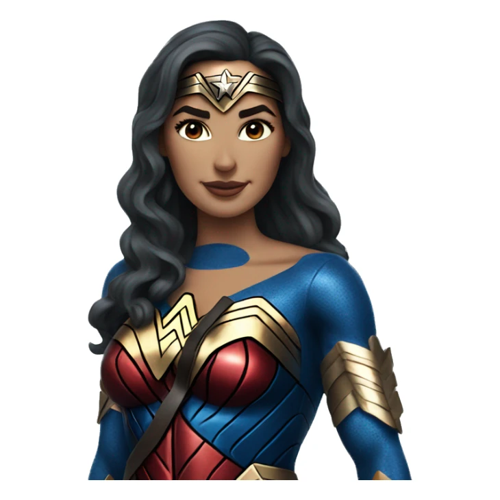 wonder woman blue costume sticker