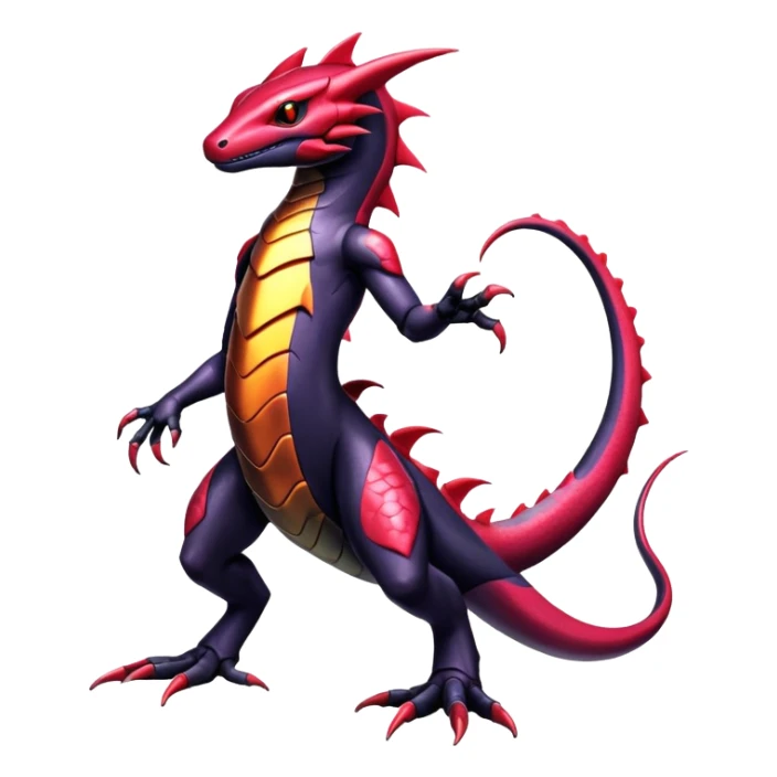 Shiny Exotic epic Salandit-Genesect-Koraidon-Fakémon-hybrid-creature (full body)  sticker