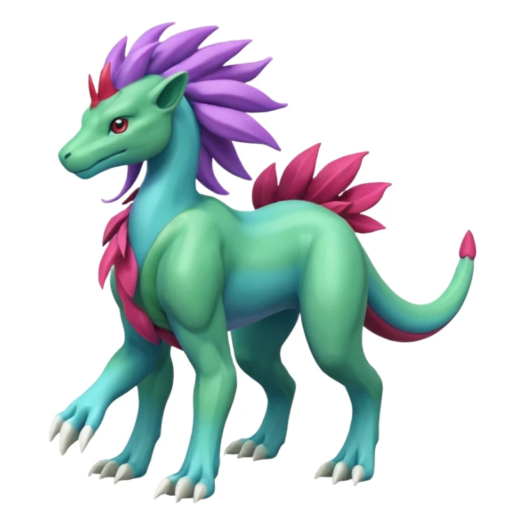 Suicune-Meganium-fusion (full body) sticker