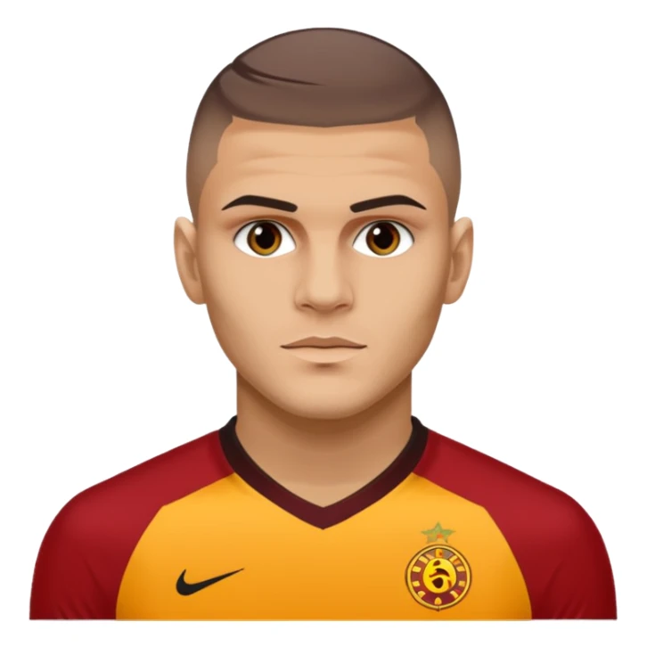 Mauro icardi Galatasaray formasıyla gol sevinci yapıyor sticker