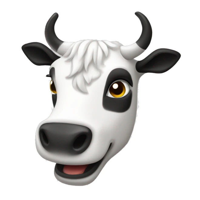 Feu de cheminée couleur blanc et noir comme une vache  sticker