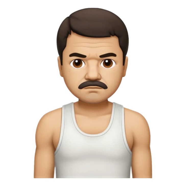 El Chapo in a tank top sticker