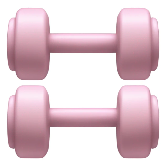 pale pink dumbells  sticker
