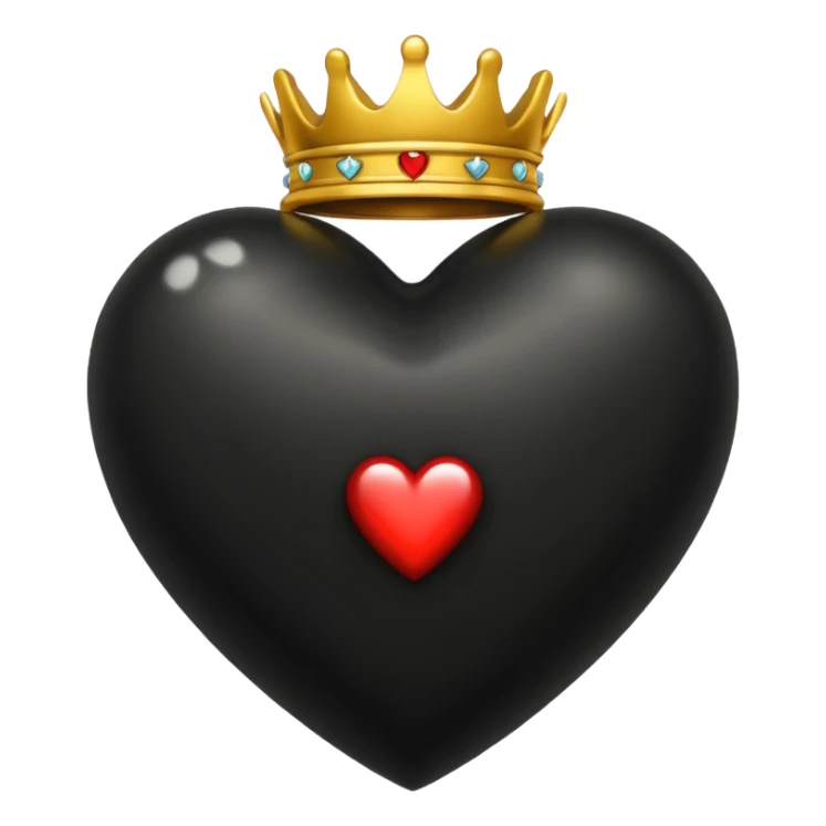 Corazón negro con gritas de oro en llamas doradas sticker