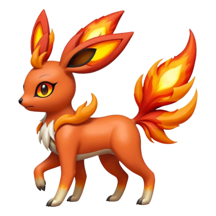 Meloetta-Flareon-Genesect-Pokémon-Fakémon-fusion-hybrid-creature sticker