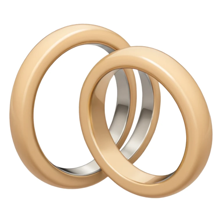 A very aesthetic rings with pastel beige  tones sticker