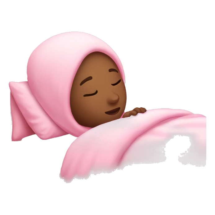 Pink girl sleep sticker