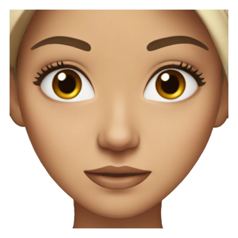 White women brown eyes and brown hair really cute  sticker