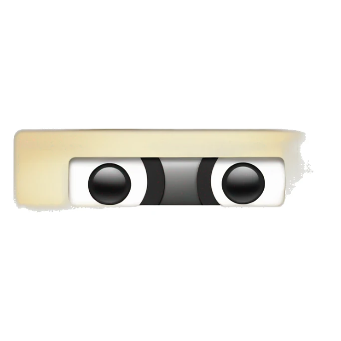 vintage brown cassette for tape recorder sticker