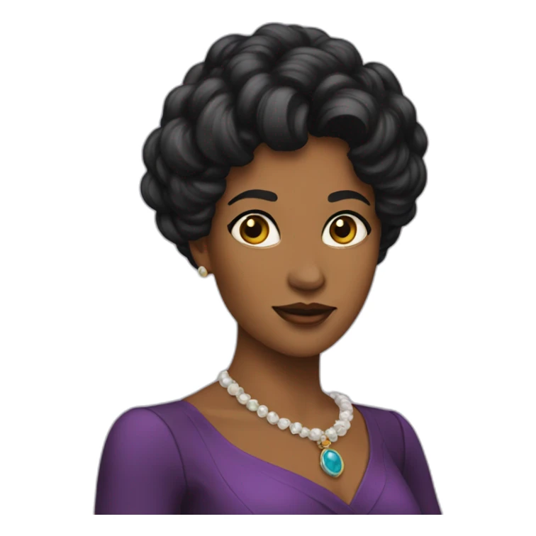 Black hair land baroness sticker