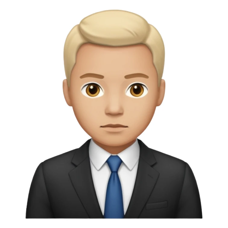 a man in a meeting sticker