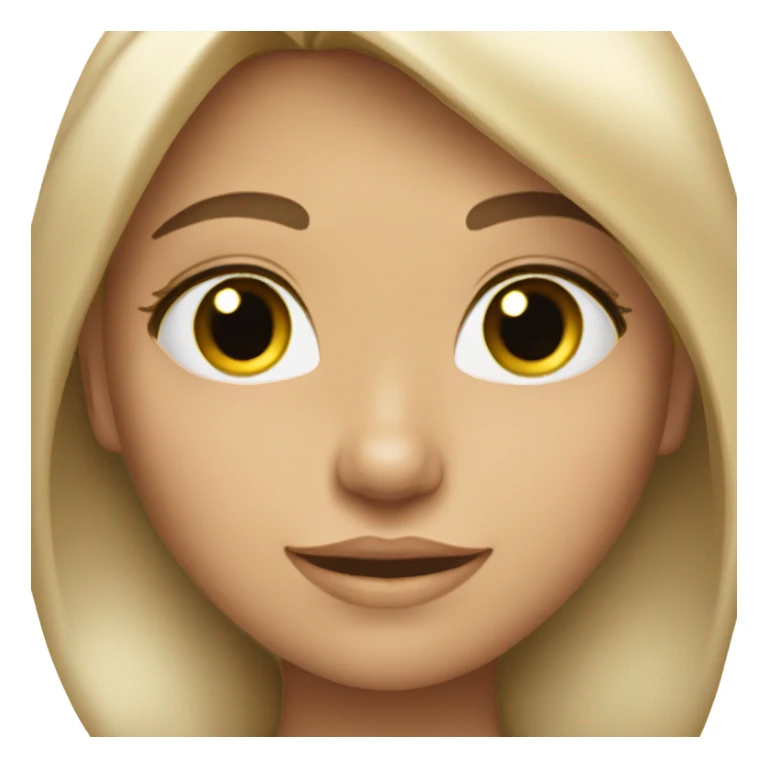 Pretty light skin girl with sparkles sticker