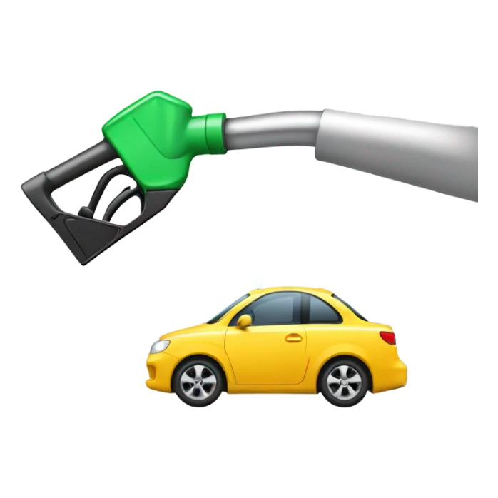 Car pumping other car with gas sticker