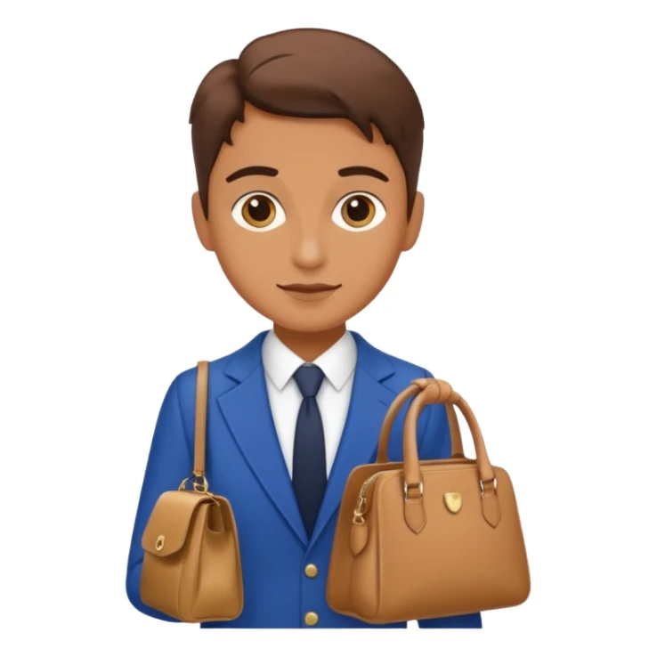 italian fashion with bag sticker