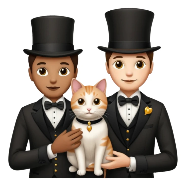 magician couple and th@ClashOfClansShopNo1eir pet cat sticker