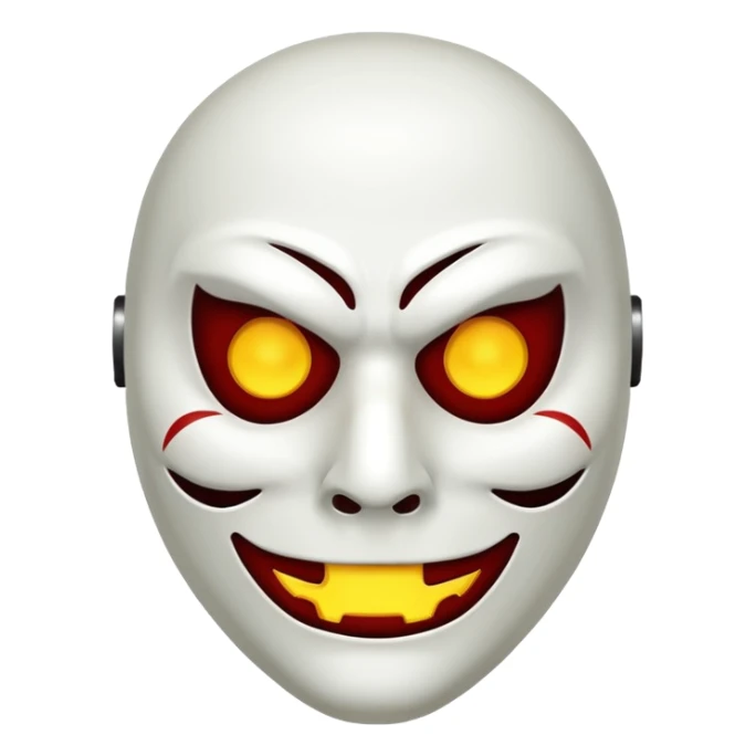Scary halloween killer Mask sticker