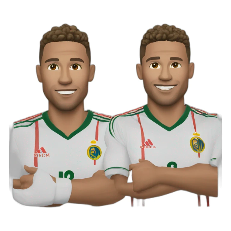 Halland qui sert la main de Ronaldo sticker