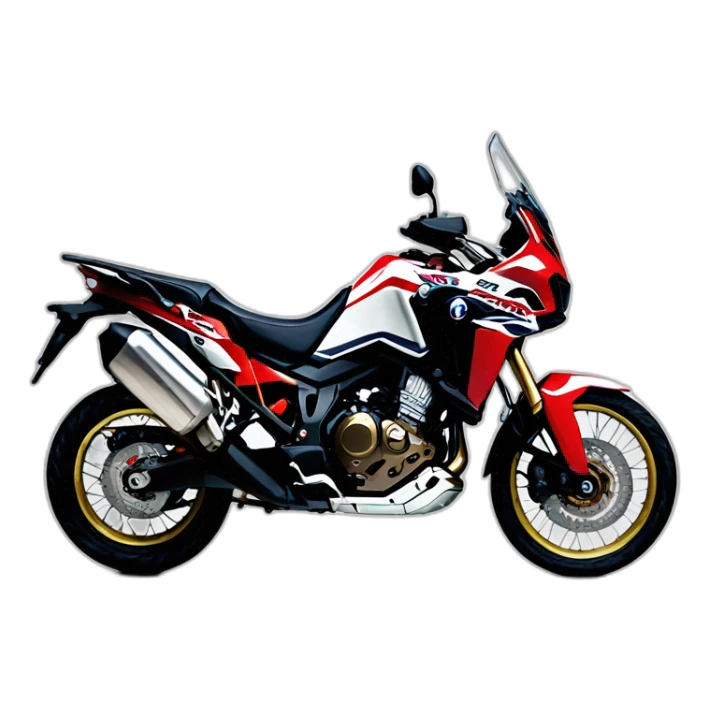 Honda africa twin negra personas sticker