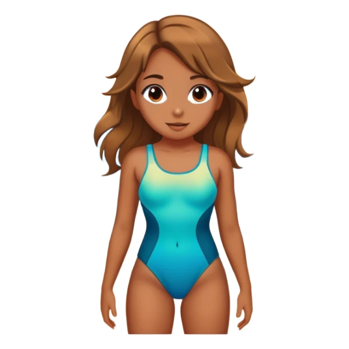 Girl on the beach with ocean sunset  sticker