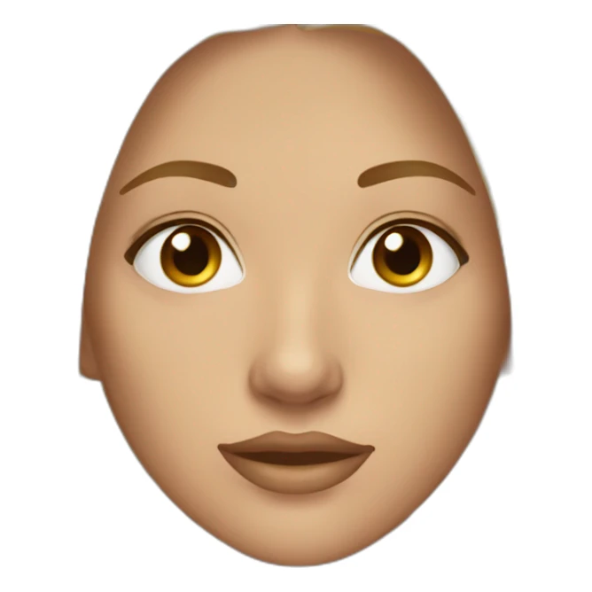 Women Brown eyes blond Long straigt hair sticker