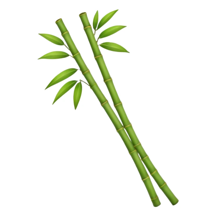 Bamboo stick with leaves emoji sticker