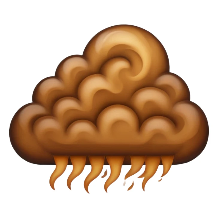 brown cloud sticker