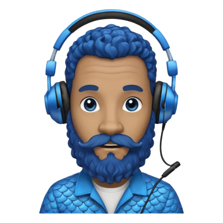 Make a logo for dj with sea goat with a name of Deejay Harris sticker