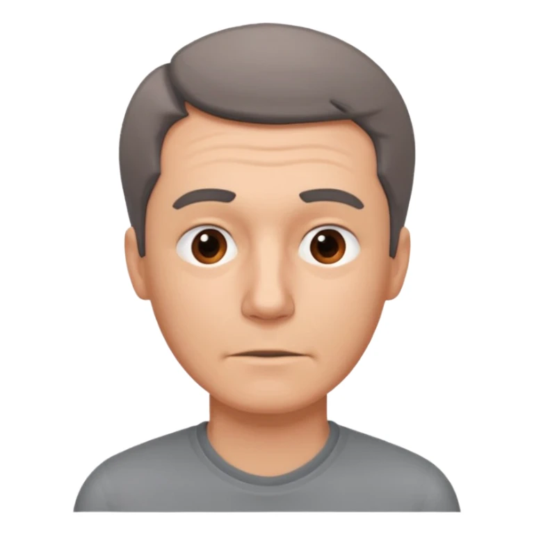 a man teacher, head is rotated 40 degrees, with an aching logo beside the neck sticker