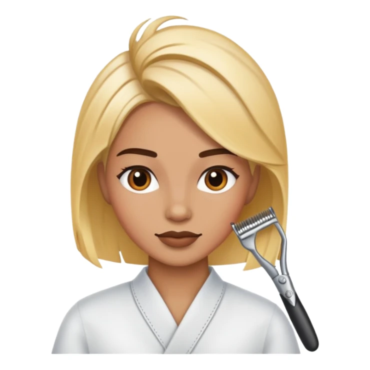 Hairstylist coloring hair sticker