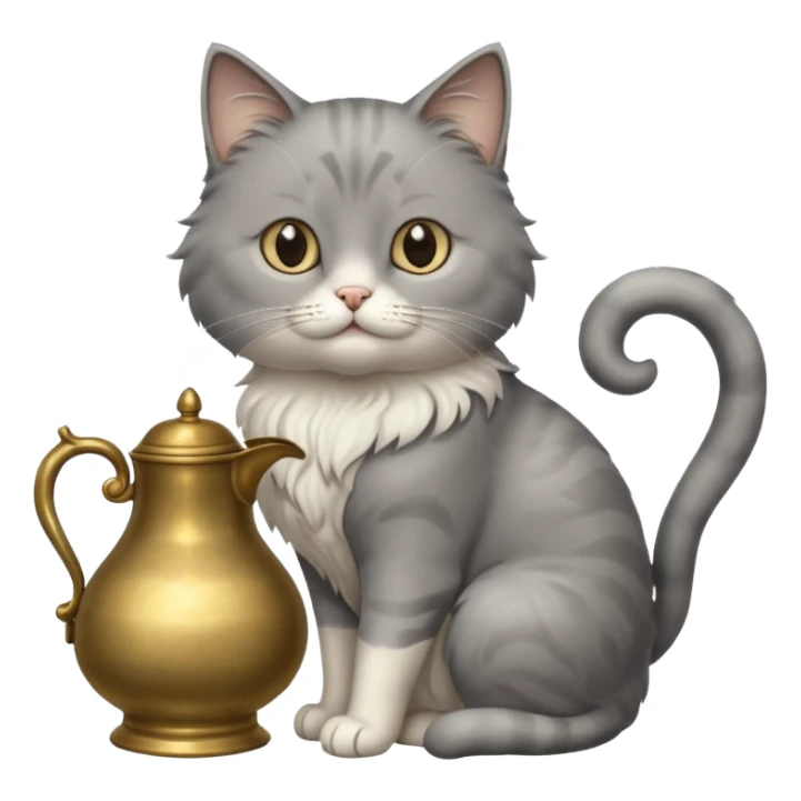 Mujhe Billi aur lauta ki kahani banakar do sticker