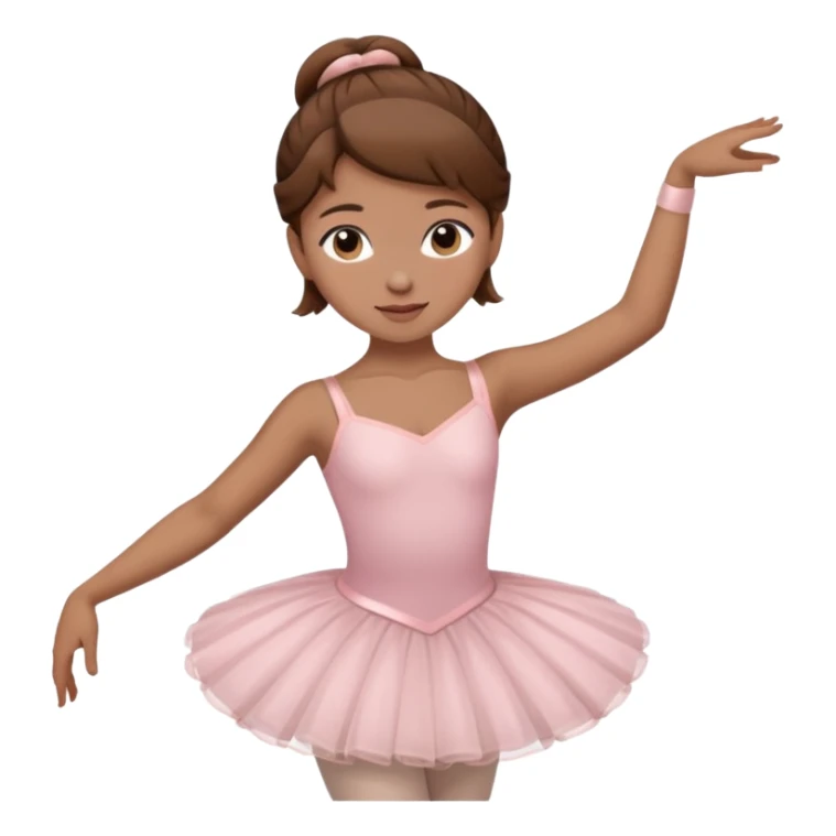 brown hair girl doing ballet sticker