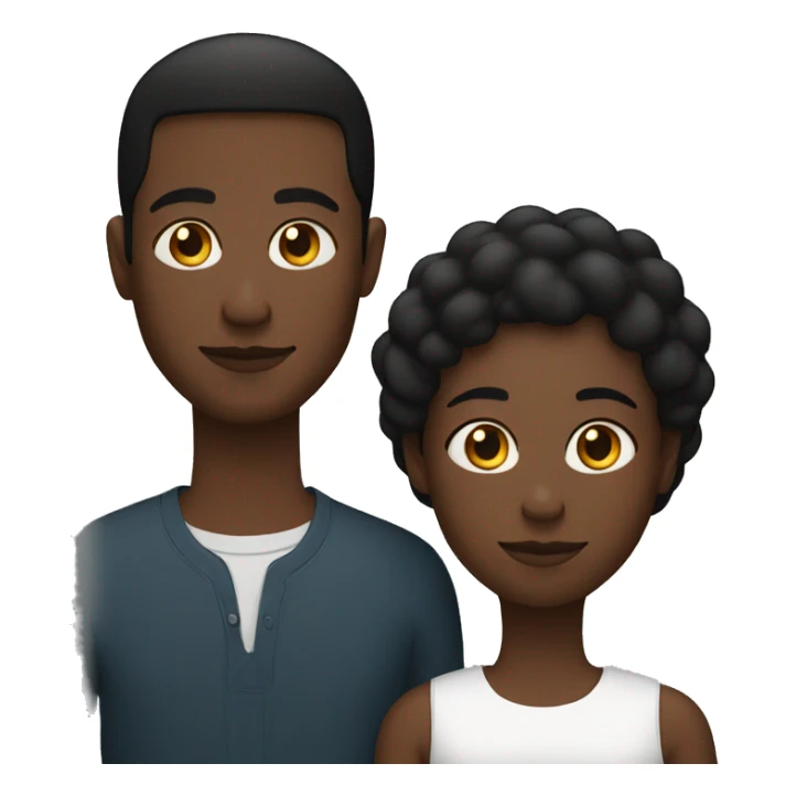 iOS-like minimalistic black family sticker