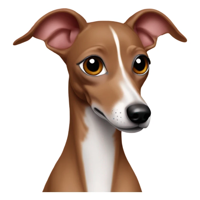 Red fawn italian greyhound sticker