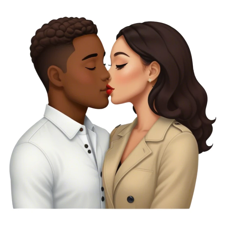 Tefi Valenzuela Peru Instagram Model kissing Josh King Madrid sticker
