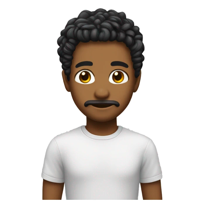 criança recem nascida com cabelos pretos e maozinha no rosto sticker