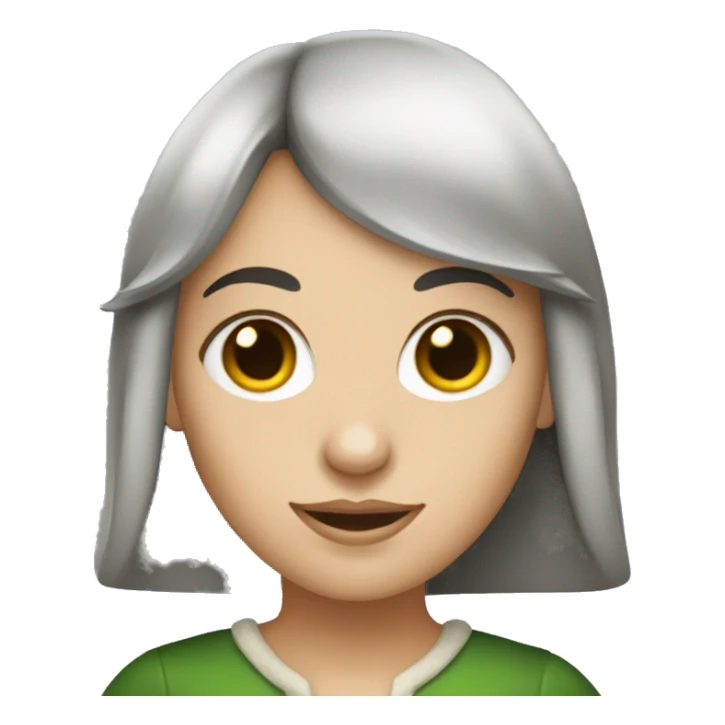 white-woman-with-dark-hair-and-bangs elf sticker