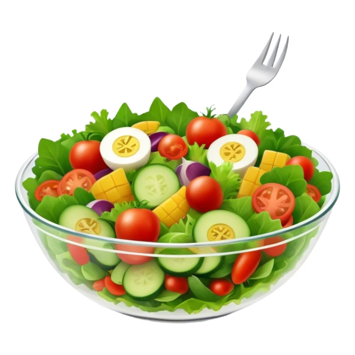 Healthy salad sticker