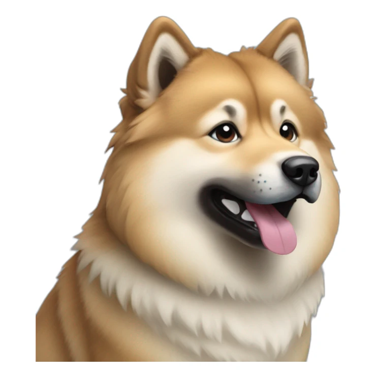 Eurasier dog blue tongue sticker