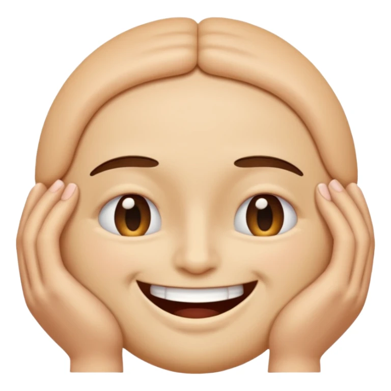 I want an overly excited face that says “I am so excited, I cannot contain. With eyes tightly squeezed closed together and a big grin emoji. With shut  eyes  sticker