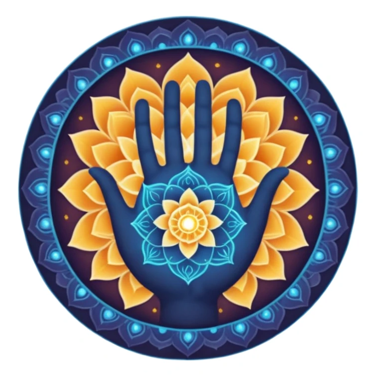 A divine abstract force creating humans through karma,
shown as a luminous cosmic hand made of light (not realistic),
forming a human figure from particles.
Hindu spiritual aura, sacred geometry, subtle mandala lines,

 
 sticker