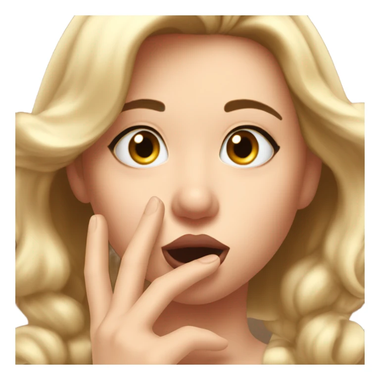 asmr artist blowing a kiss sticker