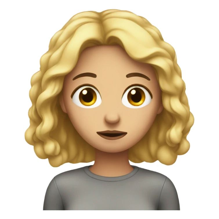 Sad best friend woman sticker