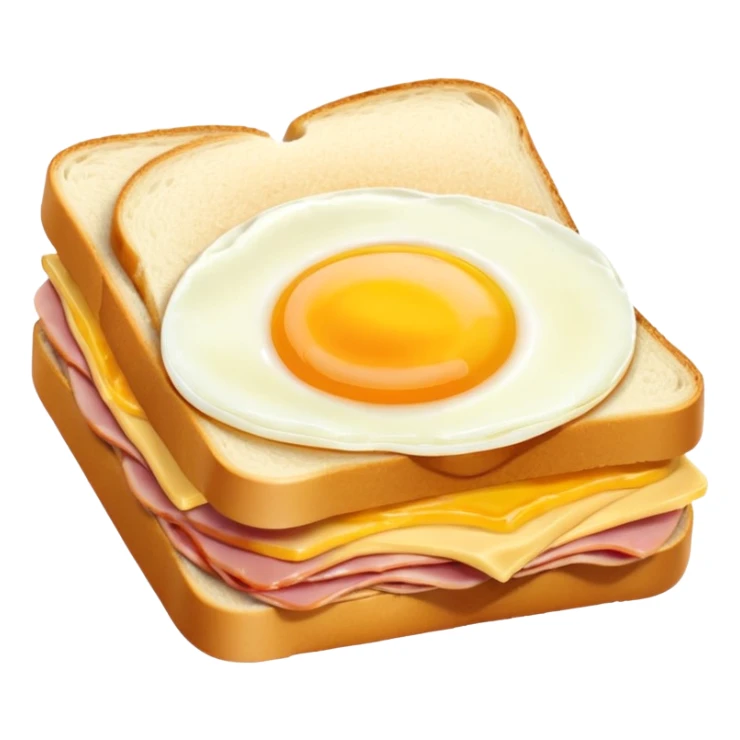 ham egg and cheese sandwich with the egg inside the sandwich not on top sticker