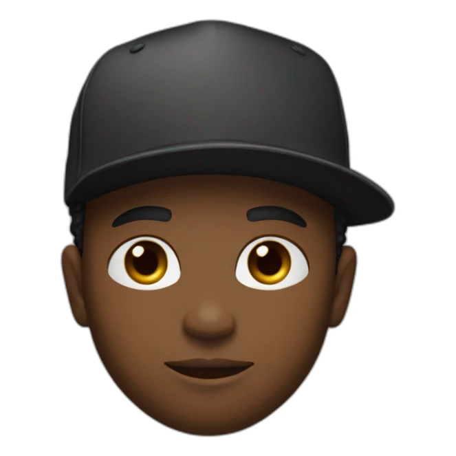 Young black mal with a beard and a Jordan Hat backward sticker