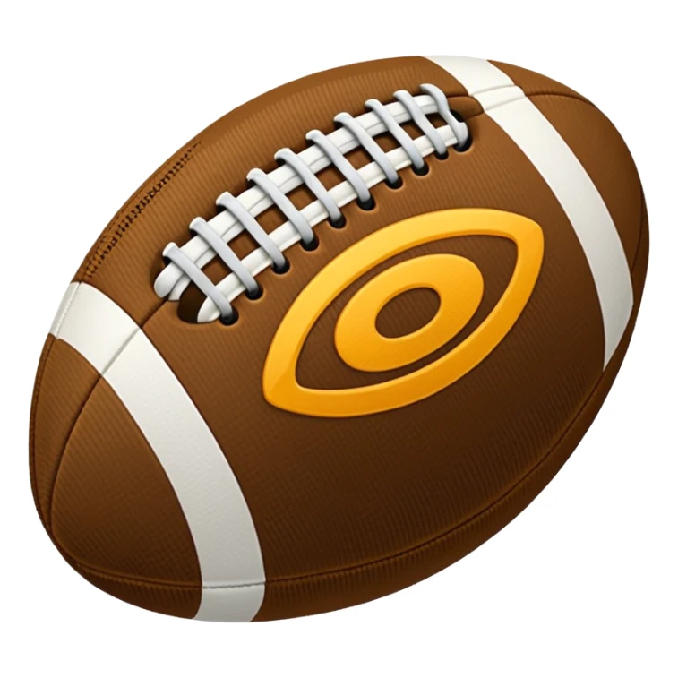 Corduroy ribbed football sticker